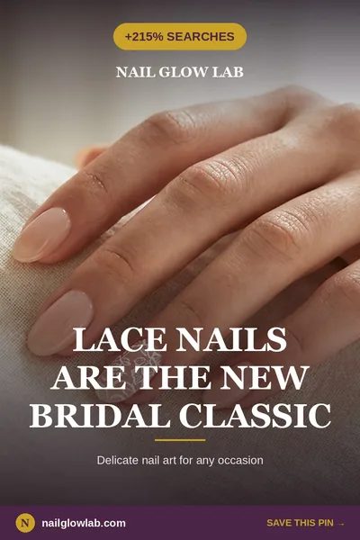 Lace Nail Art: The Bridal Classic Searches Are Up 215% For